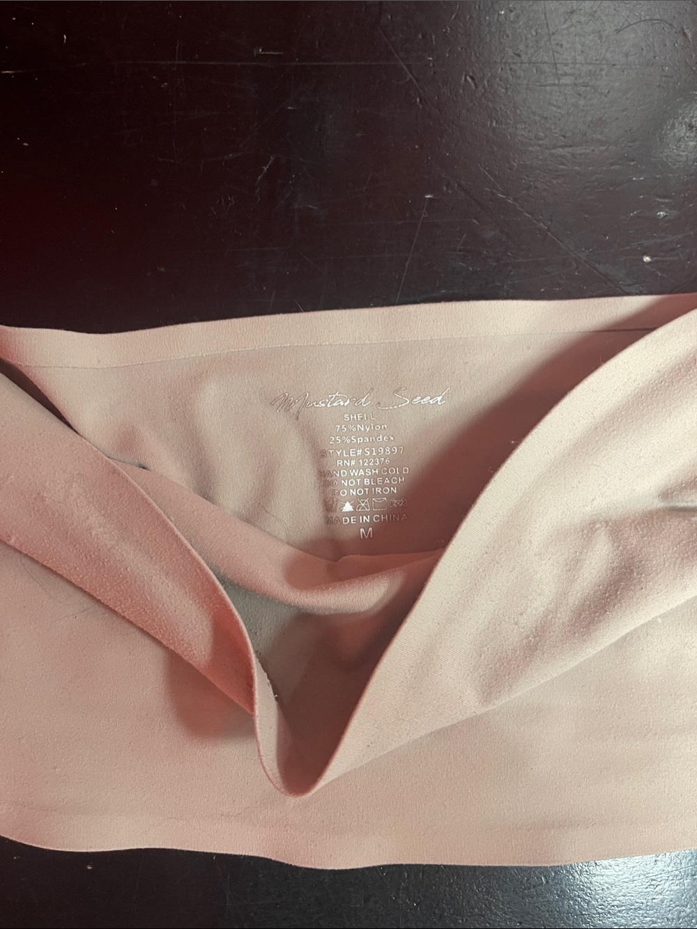 Mustard Seed Nude Strapless Bandeau
